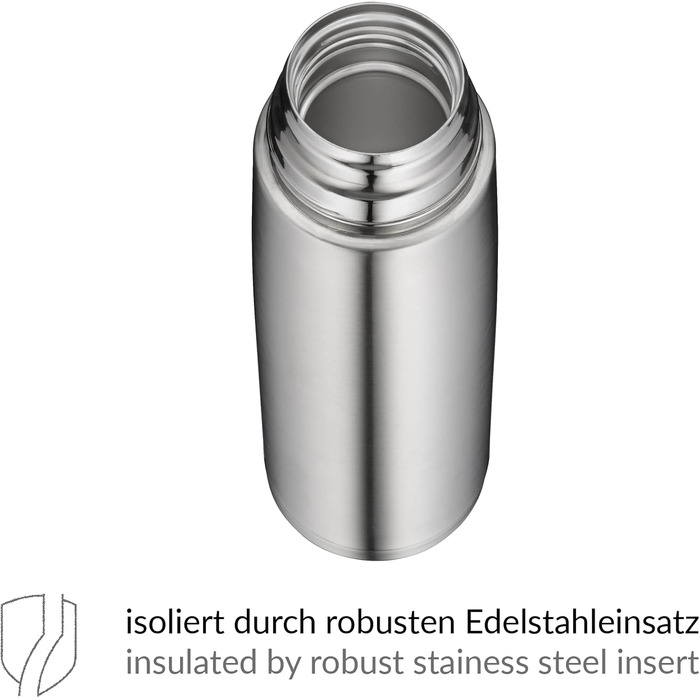 Л, термопляшка з нержавіючої сталі з чашкою для пиття, повністю герметична з кришкою, що закручується, зберігає напої гарячими, не залишає відбитків пальців, довговічна, можна мити в посудомийній машині, без BPA, 1000 мл, 1.0