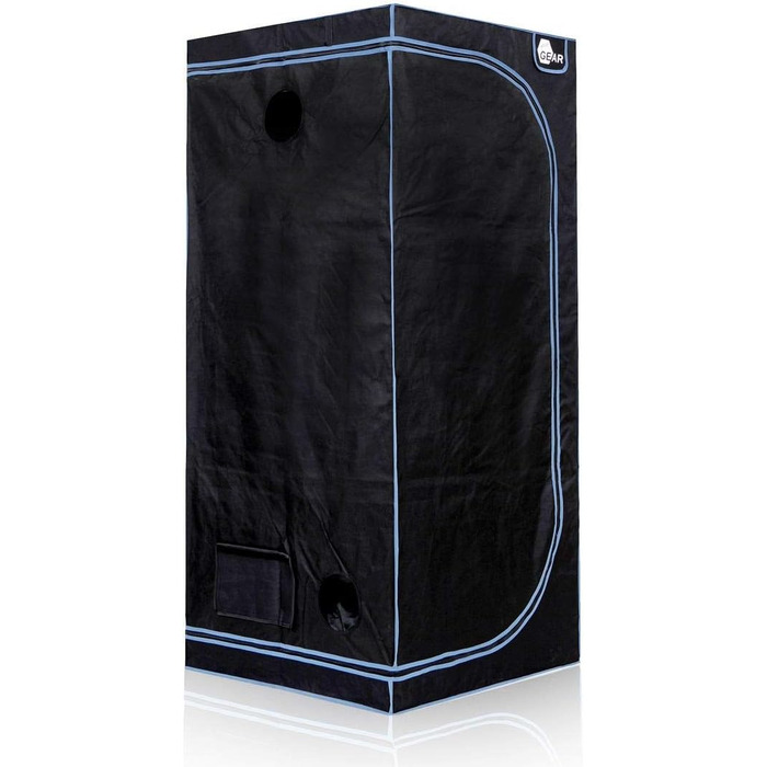 У 8 розмірах - Grow Indoor Box, Grow Tent, Greenhouse, Шафа для вирощування рослин - 80 x 80 x 180 см 80x80x180 см / Чорний