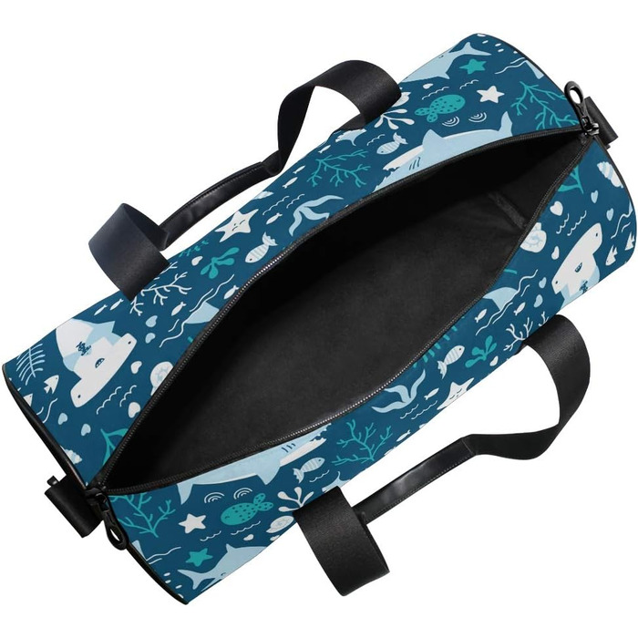 Водонепроникна спортивна сумка Акули в океані - містка дорожня сумка-вікендер для чоловіків та жінок