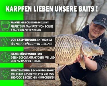 Суміш для бойлів Magic Baits у ємності 4 кг, годівничні бойли, карпфенбойли, приманки для коропа