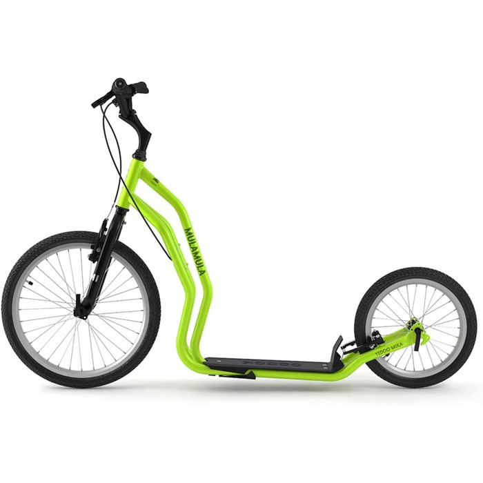 Самокат YEDOO Mula - до 150 кг, самокат з пневматичними шинами 20/16 - для дорослих, самокат з підставкою і регульованим кермом, с