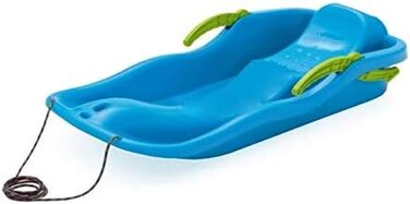 Сніговий боб снігова гірка пластик вкл. тягнучий трос і гальма синій