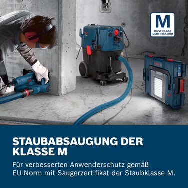 Професійний пилосос Bosch Professional GAS 35 M AFC для вологого та сухого прибирання (потужність 1200 Вт, резервуар 35 л, шланг 5 м)