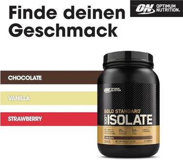 Протеїн Optimum Nutrition Gold Standard 100% Isolate, шоколад, 930 г (31 порція)