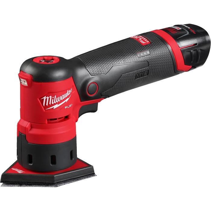 Акумуляторна точкова шліфувальна машина Milwaukee M12 FUEL FDSS-422X, довільна орбітальна шліфувальна машина з п'ятикутним шліфува