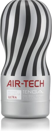 Багаторазовий вакуумний мастурбатор TENGA Air-Tech Silver (Ultra) у формі чашки
