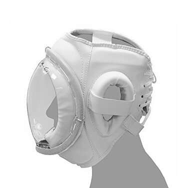 Офіційний білий захист голови Kudo, сертифікований CE, M