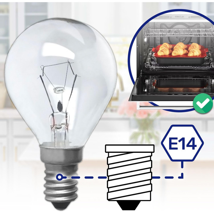 Лампа E14 для духовки 230V 40W 300С з оригінальним кодом 00057874 057874 для Bosch для Siemens 5027989000/3 50279890003 для Electrolux для AEG - MONTERAL