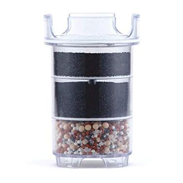 Різні кольори - фільтр для води з картриджем, зменшує вапняний наліт, хлор, свинець з водопровідної води через іонообмінник з активованим вугіллям, без BPA (антрацит)