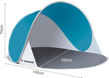 Розкладний пляжний намет із захистом від ультрафіолету, легкий сонцезахисний намет 10178, розмір 145x100x70 см