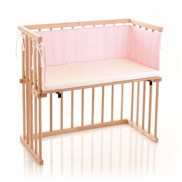 Приліжкове ліжко Dreamgood, букове дерево, в комплекті матрац Prime, білий.