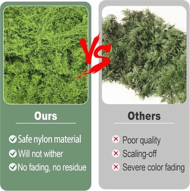 Г штучний мох для декорування, штучний мох для крафта, штучний мох, декоративний штучний мох, штучний декоративний мох, крафтовий мох для стіни, дитячого ліжечка, акваріума, ліжечка, виготовлення моделей (зелений), 150