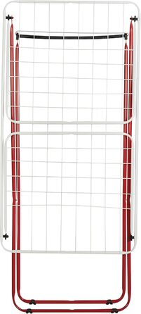 Сушарка для білизни MSV 18M зі сталевих крил, біла, 180x50x108 см містка, складана та довговічна, для дому та вулиці