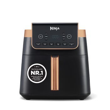Аерофритюрниця Ninja MAX PRO, 6,2 л, без олії, чорний/мідний