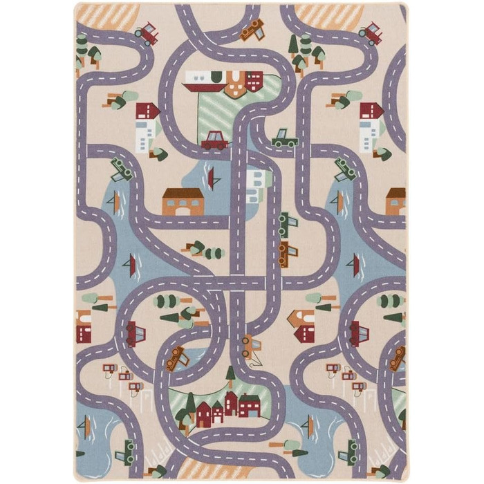 Дитячі та ігрові килимки Snapstyle Великий вибір вуличних килимків Легко миється і довговічний для дитячої кімнати 80х160 см Fun T