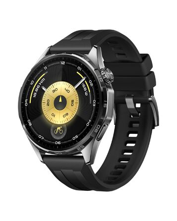Розумний годинник HUAWEI Watch GT 6, GPS, 1,47-дюймовий AMOLED-дисплей, до 21 дня роботи від акумулятора, їзда на велосипеді, понад 100 спортивних режимів, сумісний з Android та iOS, моніторинг здоров&39я, емоційне благополуччя, чорний, автономний годинни