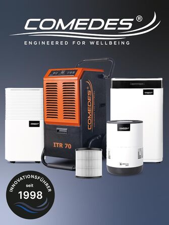 Будівельний осушувач повітря (макс. 25 л / 24 год) Підходить для всіх приміщень і підвалів площею до 100 м / 230 м 25 л / 24 год,