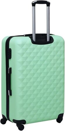 Набір валіз 2 шт. Бортова валіза, валіза для подорожей, валіза на колесах, валіза з твердим корпусом, органайзер для валізи, мятний ABS
