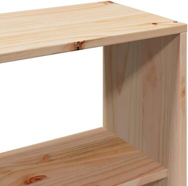 Ліжко vidaXL з масиву дерева, ліжко з книжковою полицею (матрац не входить до комплекту), дерев&39яний каркас ліжка з рейковою основою, ліжко з палет, двоспальне ліжко для спальні, 140x190 см, коричневий колір.