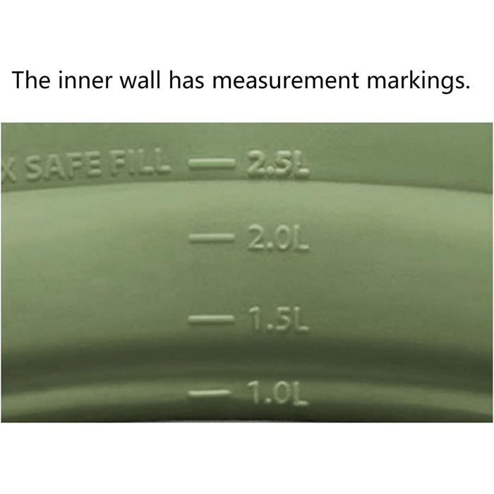 Складні силіконові миски для приготування їжі, портативні, стійкі до іржі, туристичний посуд для походів на природі, кольору хакі, 2