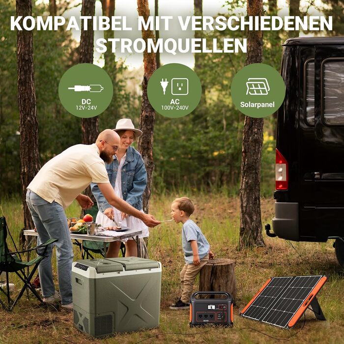 Компресор холодильної камери 40 л, автомобільна холодильна камера з управлінням APP, холодильна камера електрична -20C до 20C, 12/