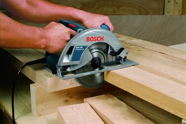 Професійна циркулярна пила Bosch GKS 190 (потужність 1400 Вт, диск 190 мм, глибина різання 70 мм, вкл. твердосплавний диск, всмокт