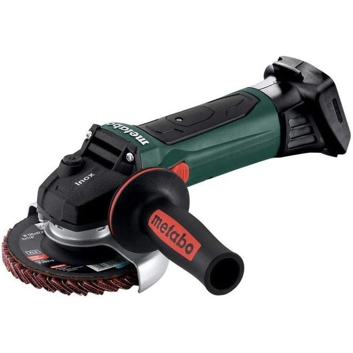 Акумуляторна кутова шліфувальна машина Metabo W 18 LTX 125 Quick Inox (600174850) 18В Li-Ion (без акумулятора, без зарядного прист