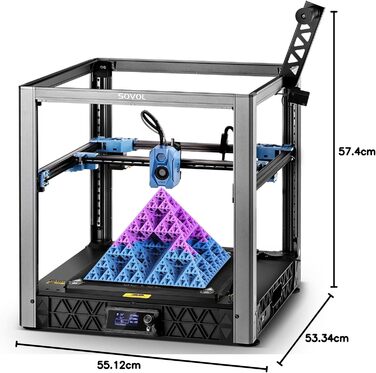 Принтер Sovol SV08 з камерою, 350x350x345 мм Core-XY 3D-принтер 700 мм/с, високошвидкісний друк із відкритим вихідним кодом, 3D-