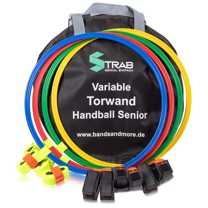 Стінка для футбольних воріт з еспандерами для професійних та ефективних тренувань / Набір для техніки ударів по воротах / Футбольні тренування (футбольні ворота - еспандери) Гандбольні ворота - кільця Ø50см