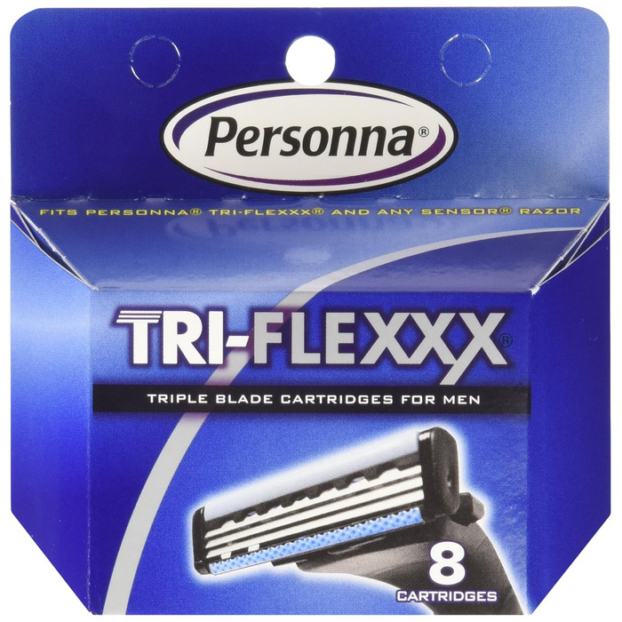 Картриджі Personna 24 Tri-Flexxx - для всіх бритв Gillette Sensor і Personna Tri-Flexxx (3 x 8 ct)