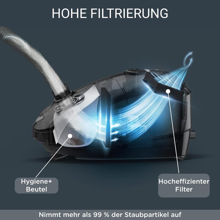 Пилосос Rowenta RO3143 Power XXL з мішком 900 Вт Мішок для пилу 4,5 л Радіус дії 12 м 3-ступенева фільтрація вкл. насадку для парк