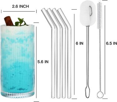 Набір коктейльних келихів ALINK з 4 шт. , келихи для пива, склянки для води, келихи для лонг-дрінку, склянки для пиття, склянки дл