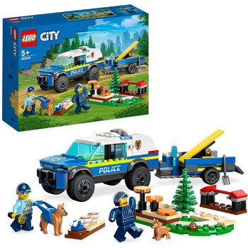 Конструктор LEGO City 60369, Мобільне тренування поліцейських собак, 197 деталей