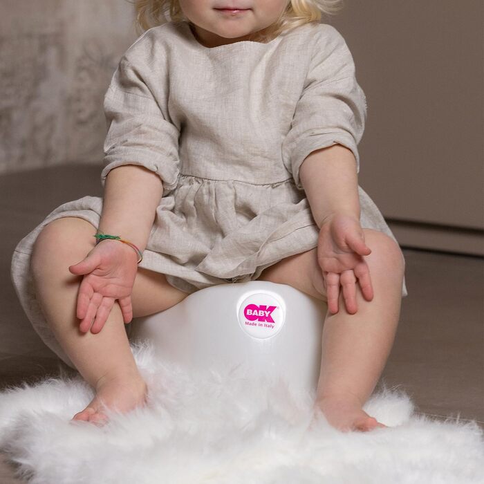 Дитячий горщик з ергономічним сидінням і високою спинкою - Рожевий 80800940