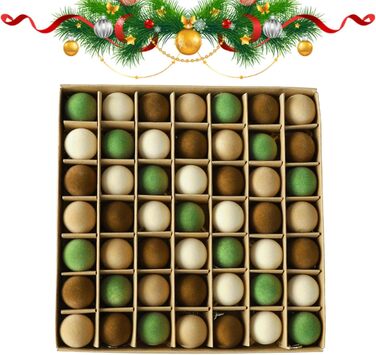 Набір із 49 оксамитових різдвяних кульок Generisch