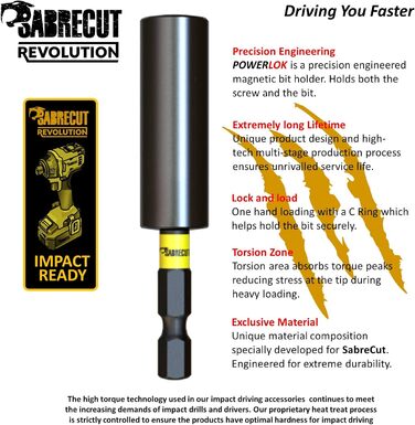 Набір з 4 частин компактна двостороння тріскачкова міні-ракета з квадратним приводом 1/4, професійна 36-зуба, біти-викрутки PH2-PZ2 (32 мм) та магнітний бітотримач 60 мм, 02K1