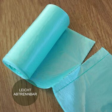 Компостовані пакети для сміття об&39ємом 35 літрів, 100 шт. Компостовані, біорозкладні пакети для сміття, виготовлені з рослинних матеріалів, сертифіковані та перевірені за стандартом DIN EN 13432, стійкі до розривів та водонепроникні.