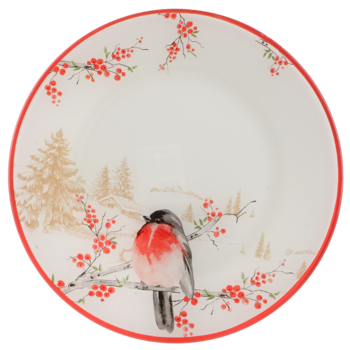 Тарілка обідня Viva NY Winter Bird, 25 см (7109511)