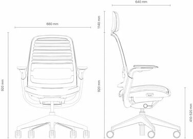 Ергономічне офісне крісло Steelcase Series 1, 66 x 64 x 112 см, тканина / сітка / полімер, бежевий