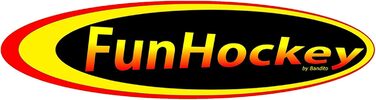 Повний набір Bandito FunHockey, для дітей, 4 хокейні ключки, 4 м&39ячі та 2 складні ворота, ключка для флорболу, вуличний хокей, для приміщень та вулиці, командний вид спорту, школи, сад, водонепроникний, повний набір Maxi