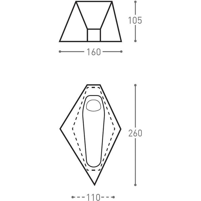 Намет Bach PioPio Solo 1-Personenzell, зелена вербова гілка