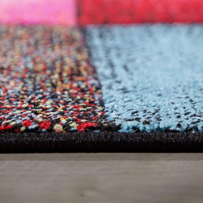 Килим Paco Home Килим для вітальні дитячої кімнати з коротким ворсом сучасний 3D вигляд картатий геометричний візерунок, розмір120