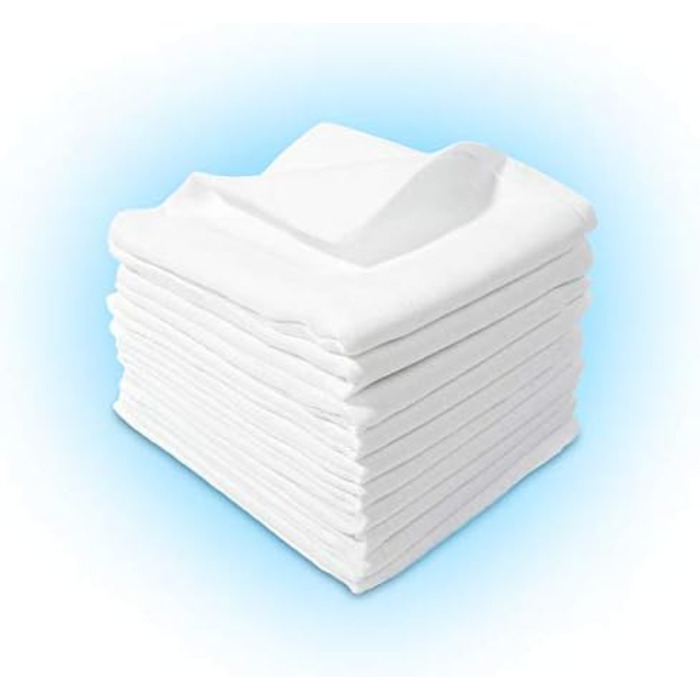 Пелюшки тканинні пелюшки тканинні пелюшки для відрижки тканинні муслінові пелюшки для відрижки 80x80см БІЛІ, 30 шт., -