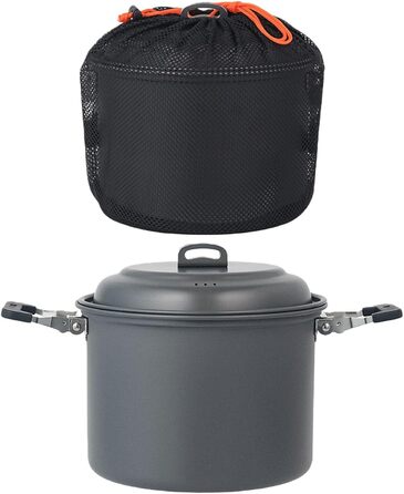 Каструлі для кемпінгу, твердий алюміній, посуд для кемпінгу, багатофункціональний посуд для кемпінгу, легкий, для кемпінгу, пікніків, каструлі для супу, каструлі для кемпінгу на відкритому повітрі