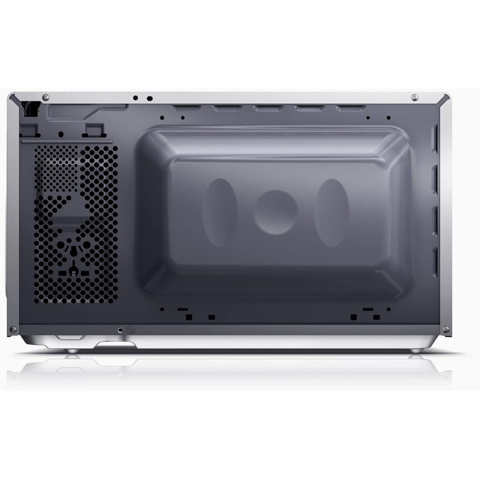 Мікрохвильова піч SHARP MS01ES (мікрохвильова піч 800 Вт, 5 рівнів потужності, функція розморожування, розміри 440x258x344см), сріблястий