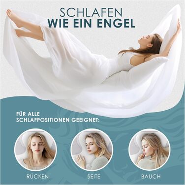 Ортопедична подушка ергономічна подушка для зняття болю в шиї з піни з ефектом пам&39яті, сертифікована IGR, подушка проти хропіння, подушка для підтримки шиї для сну на спині, животі та на боці, біло-сіра 1