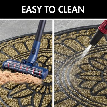 Килимок Mibao 45 x 75 см, нековзний вхідний килимок, міцний килимок, брудозатримуючий килимок з гумовим покриттям для зовнішнього використання, коричневий, 45 x 75 см (прямокутний)