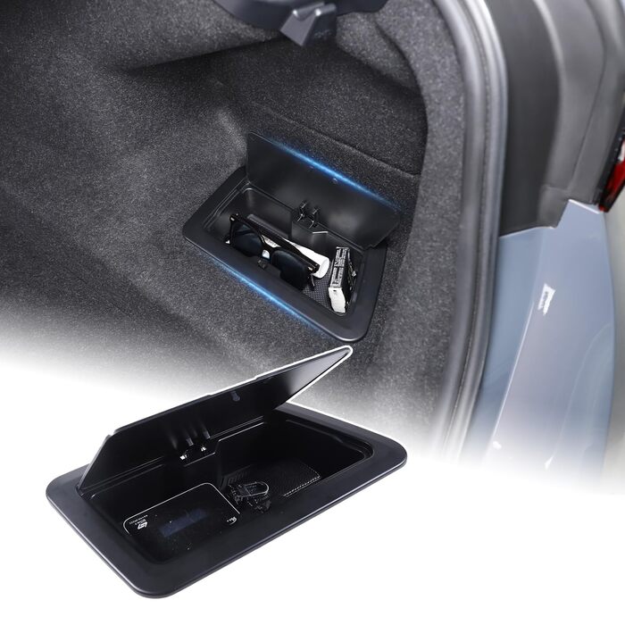 Органайзер для багажника BMW 5 серії (G60) 2024 року, бічна сумка для багажника з ABS-пластику великої місткості, міцний органайзер для багажника (правий бік)