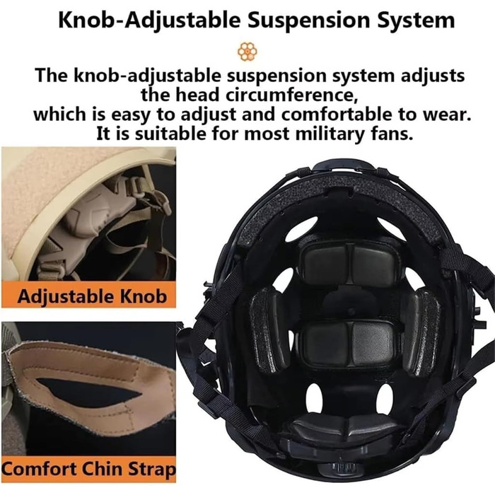 Комплект тактичного шолома WLXW Fast зі знімними масками, лінзами для страйкболу та окулярами для рольових ігор у пейнтболі, виживанні та косплеї CS