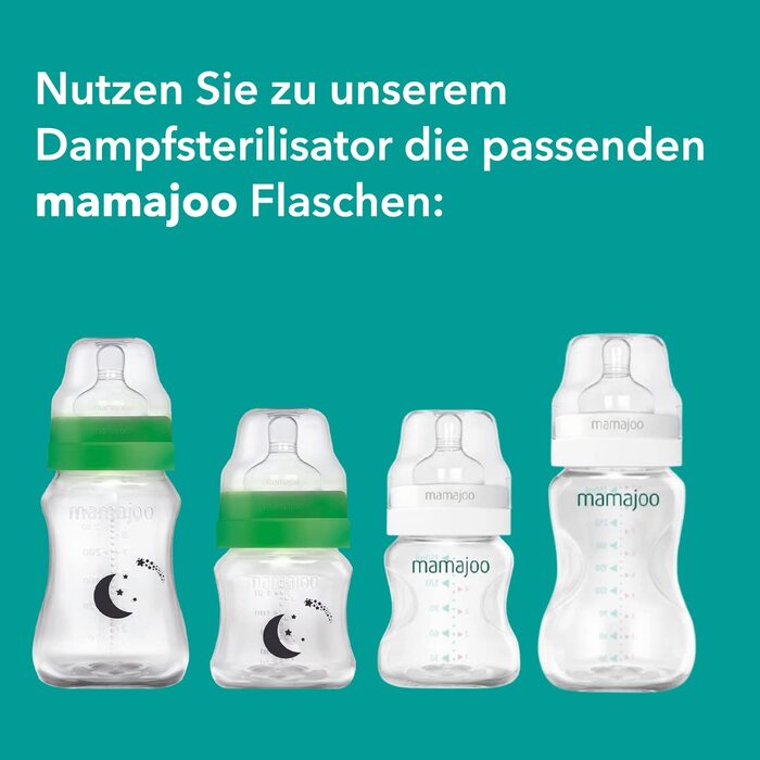 Підігрівач дитячих пляшечок Mamajoo з функцією випарника, стерилізатор 5в1 для пляшечок, стерилізатор і сушарка для пляшечок дитяч